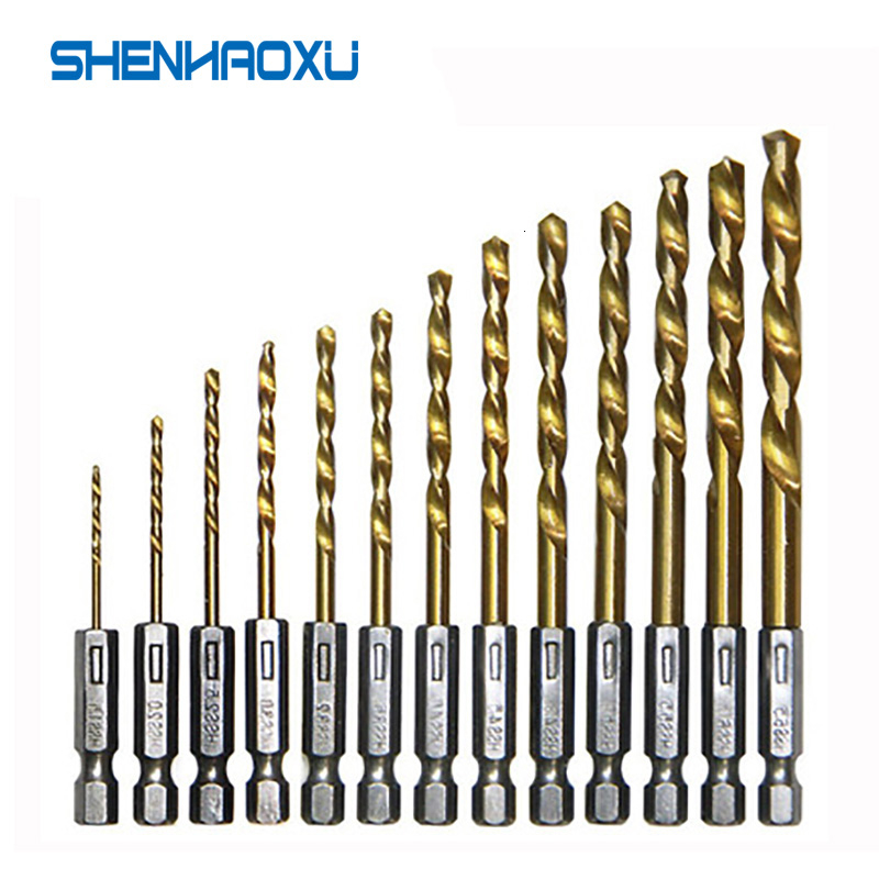Power Tools For Workshop - Drill Bit Set 6.35mm 1/4 Inch
