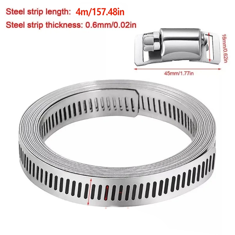 4M Hose Clamp Strap Screw Band - Pipe Clamp Bar ulasan dan harga