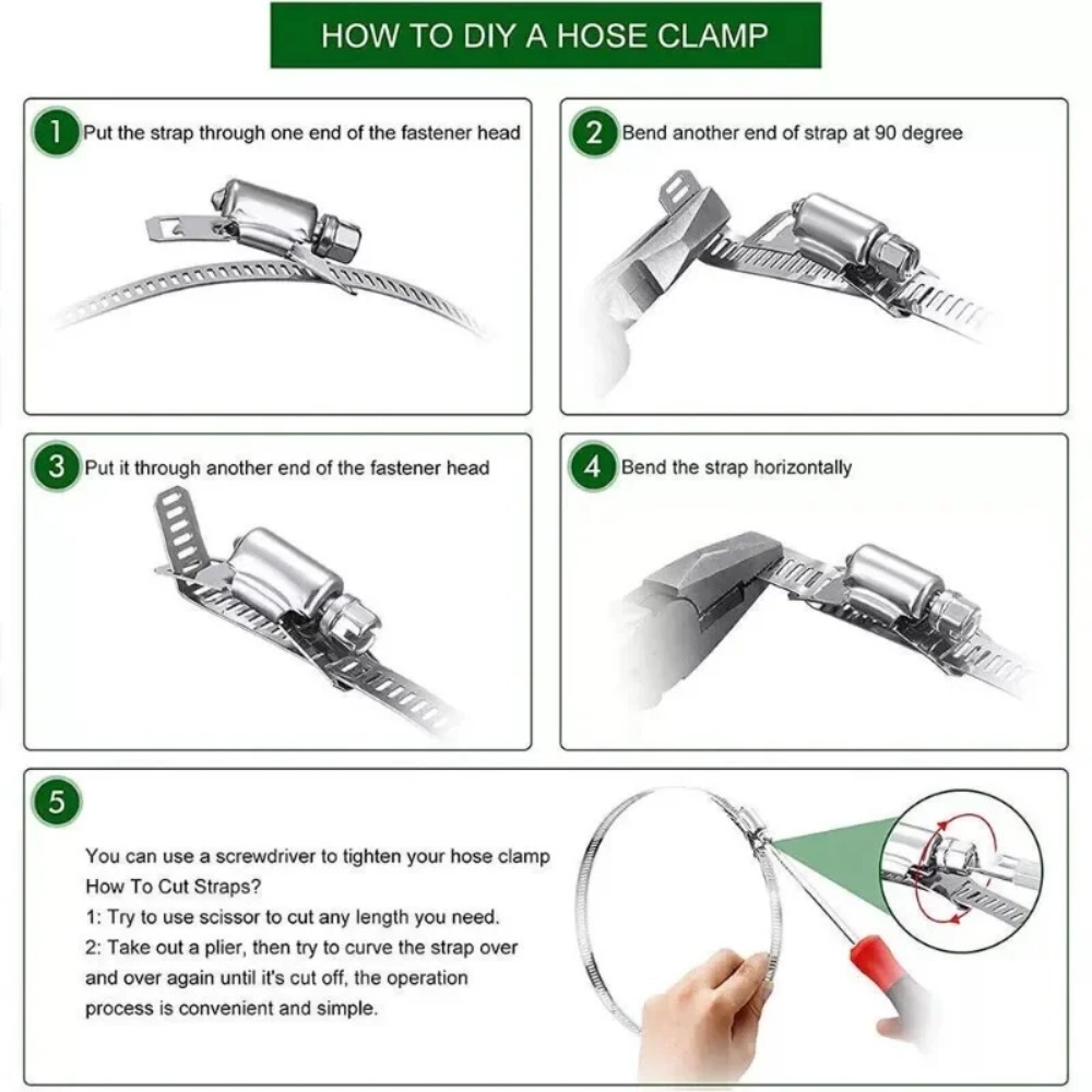 4M Hose Clamp Strap Screw Band - Pipe Clamp Bar ulasan dan harga