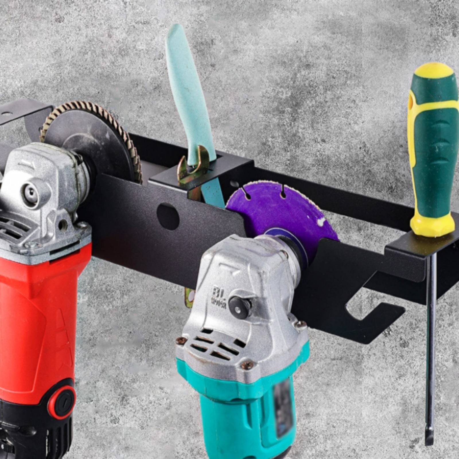 4 Bay Angle Grinder Rack Heavy - Power Tools For Workshop ulasan dan harga