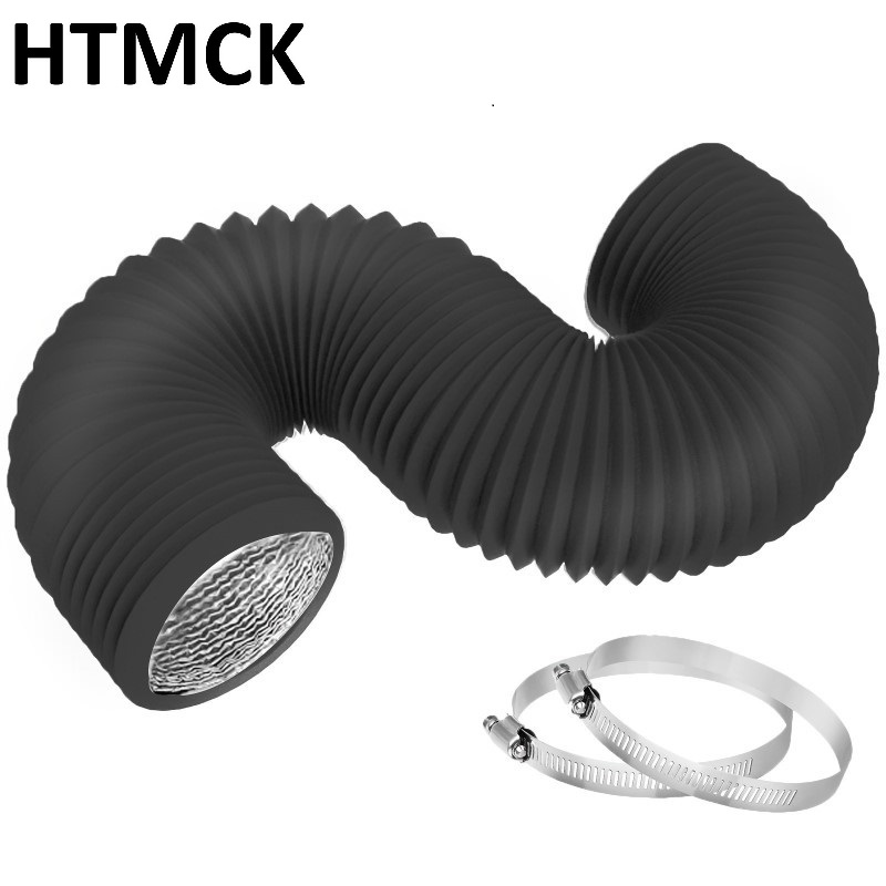 HTMCK 4 inch Dryer Vent Hose w - Pipe Clamp Bar ulasan dan harga