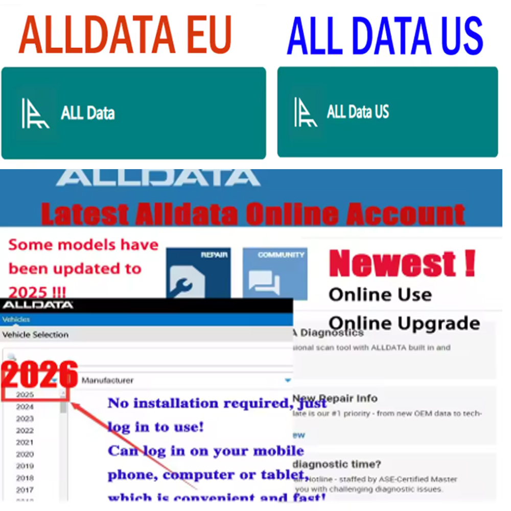 Alldata EU US Newest Online Ac - Workshop Tools Online ulasan dan harga