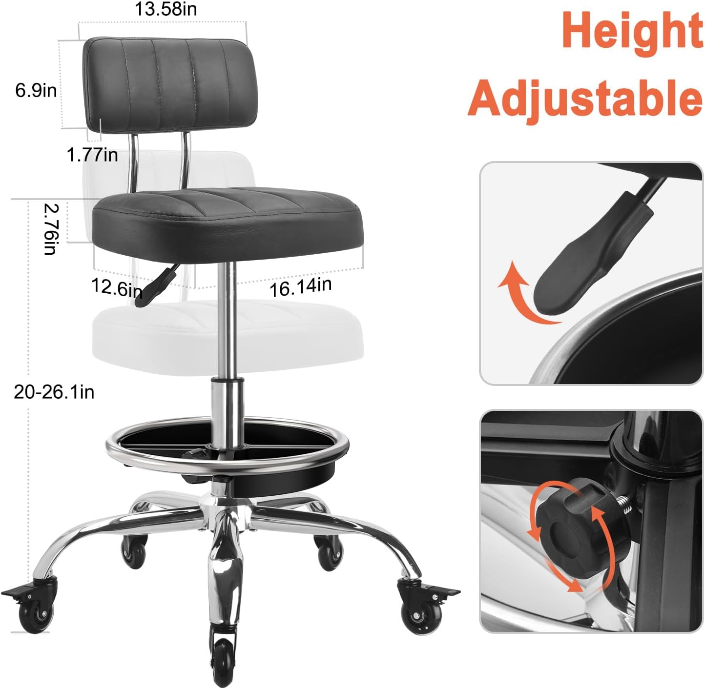 Garage Mechanic Stool With Bac - Tools Mechanical Workshop ulasan dan harga