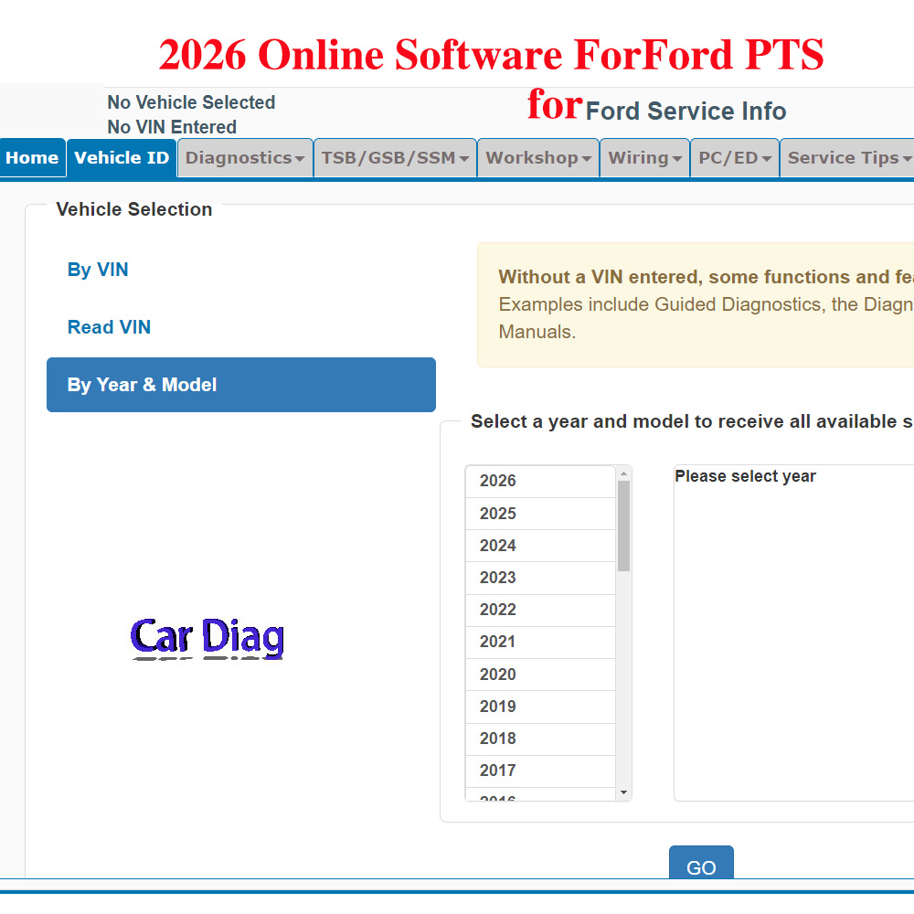 2026 Online Software for Ford  - Workshop Tools Online ulasan dan harga