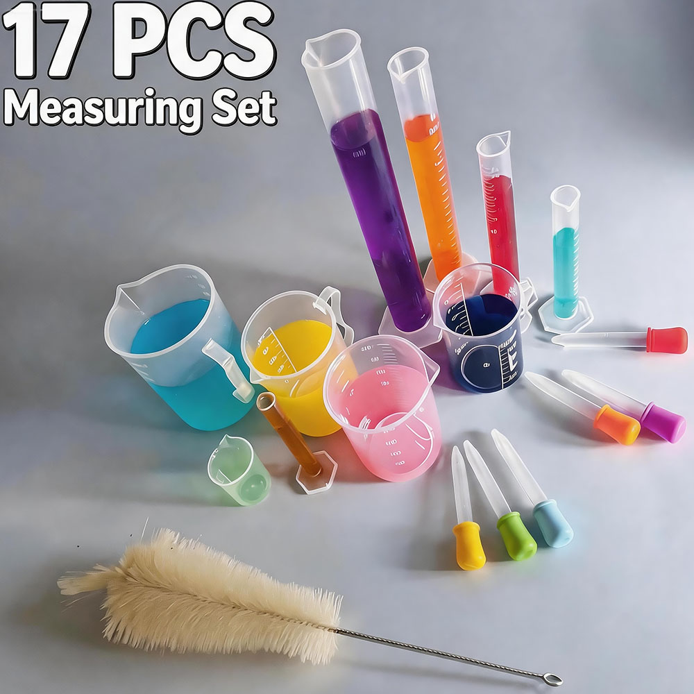 17-Piece Plastic Measuring Cup - Tools Youtube ulasan dan harga
