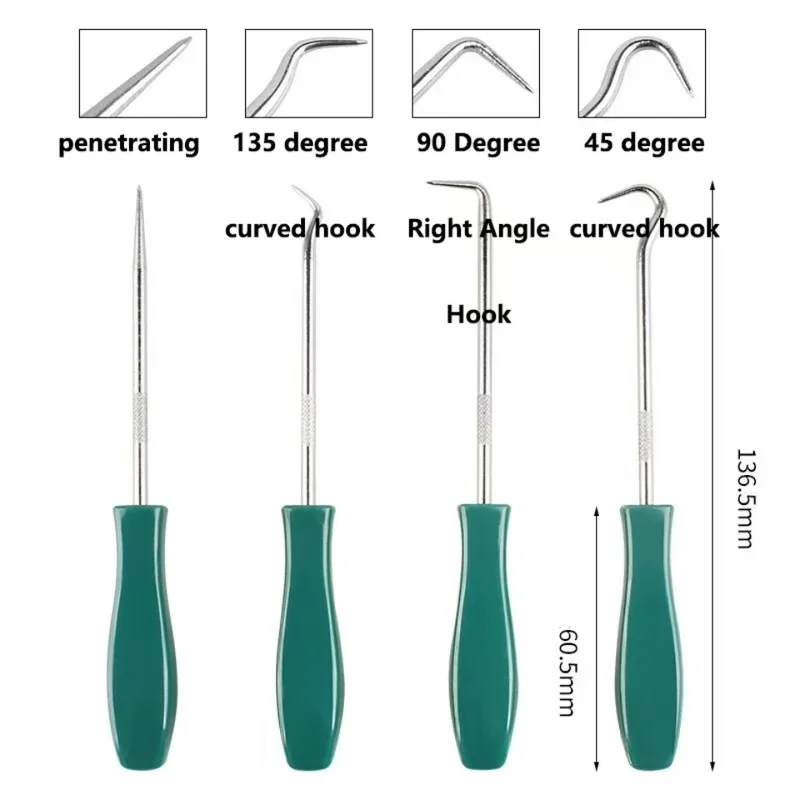 4Pcs 135mm Oil Seal Pick Hooks - Car Workshop Tools Kit ulasan dan harga