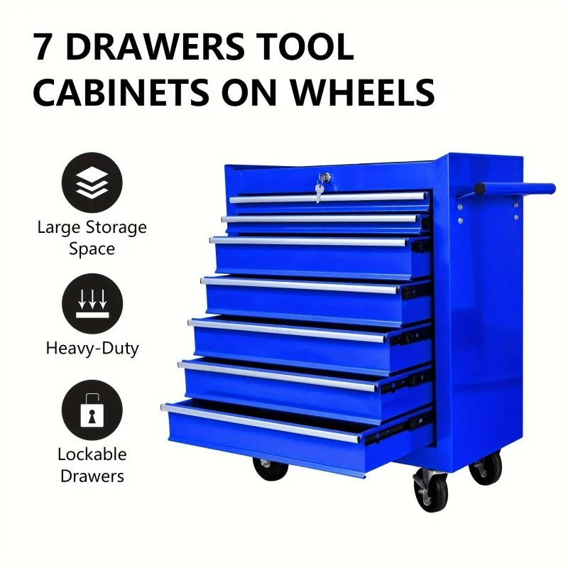 7 Drawers Blue Multifunctional - Car Workshop Tools Kit ulasan dan harga