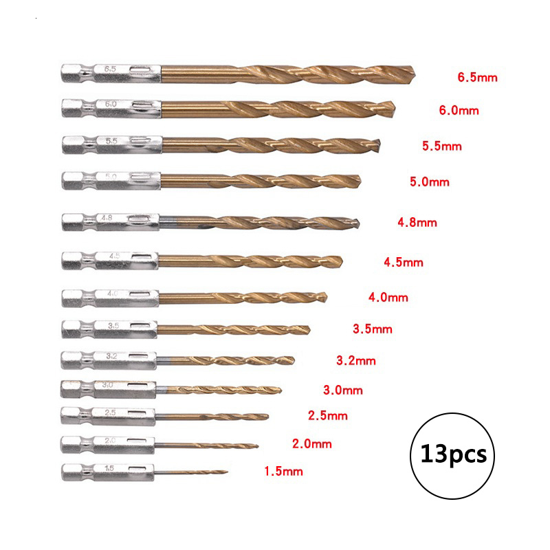 Drill Bit Set 6.35mm 1/4 Inch  - Power Tools For Workshop ulasan dan harga