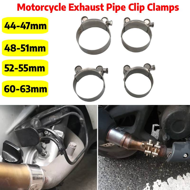 44mm-63mm Motorcycle Exhaust C - Pipe Clamp Bar ulasan dan harga