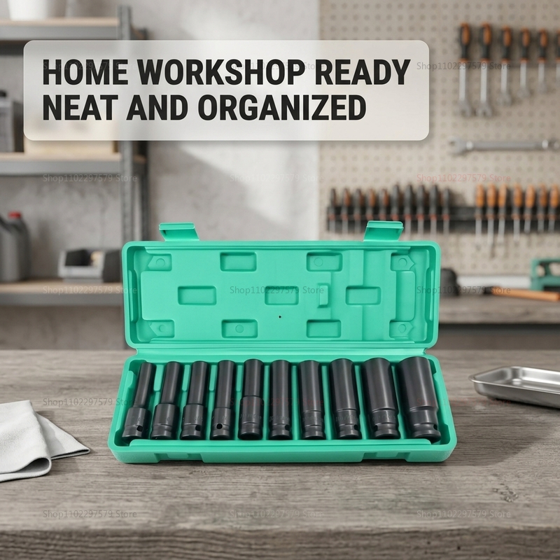 10pcs Socket Wrench Set 8-24mm - Car Workshop Tools Kit ulasan dan harga
