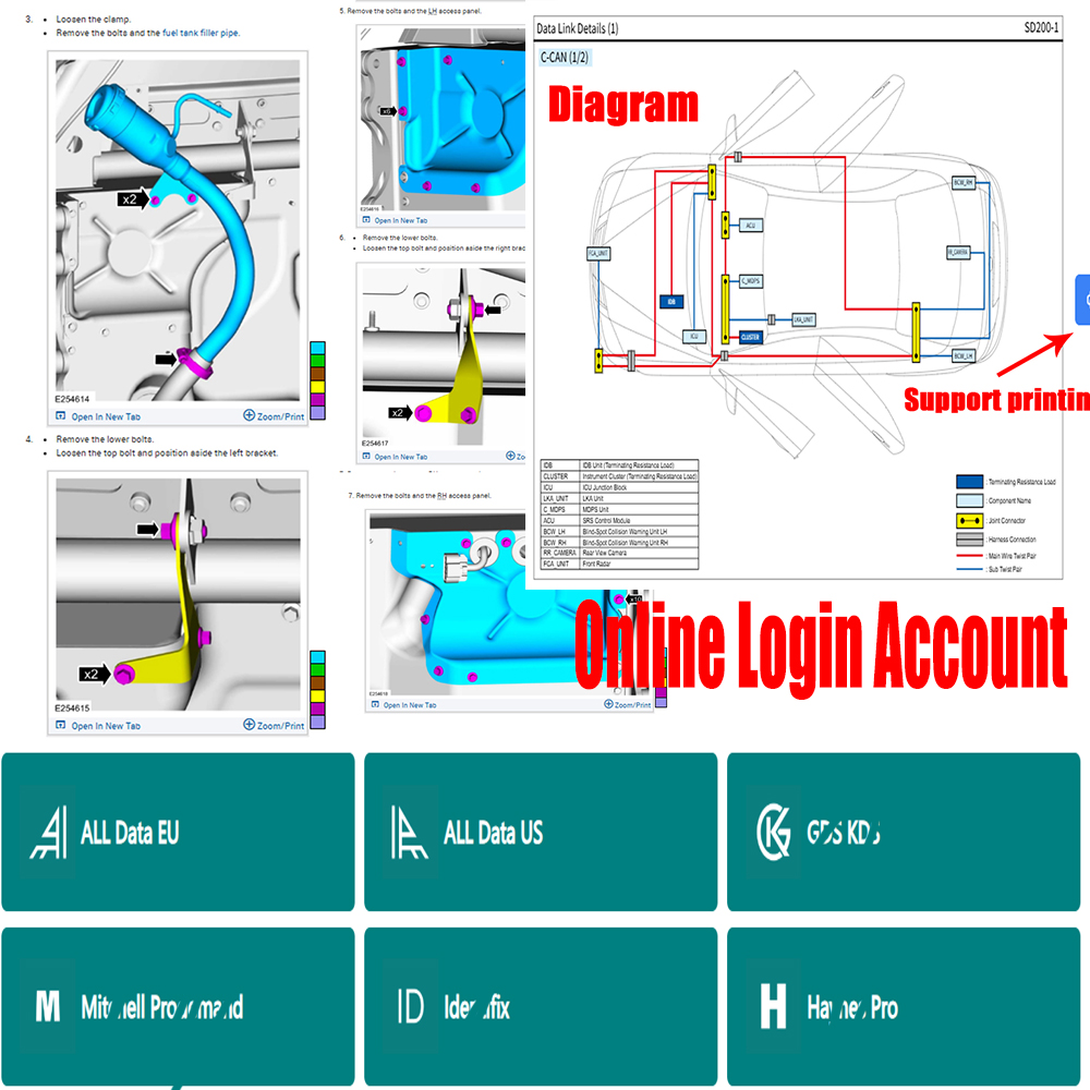2026 Alldata US EU Online Logi - Workshop Tools Online ulasan dan harga